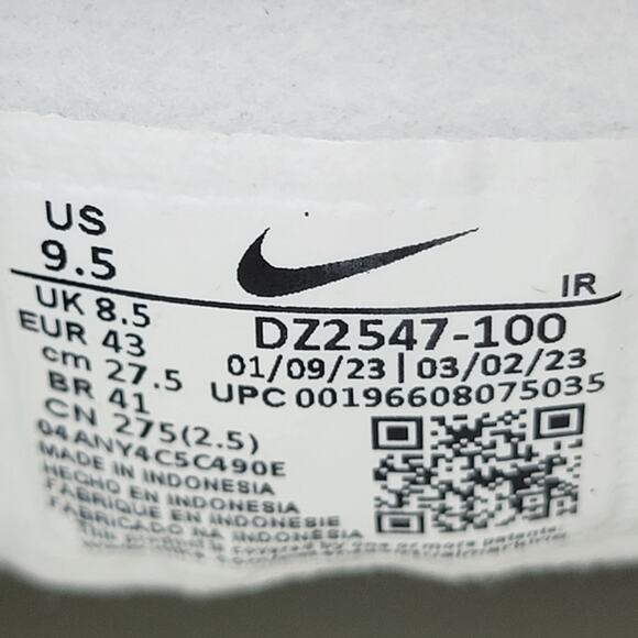 Nike Air Trainer 1 'Split - University Red' Mens Sz 9.5 DZ2547 100 (184) - Picture 8 of 11